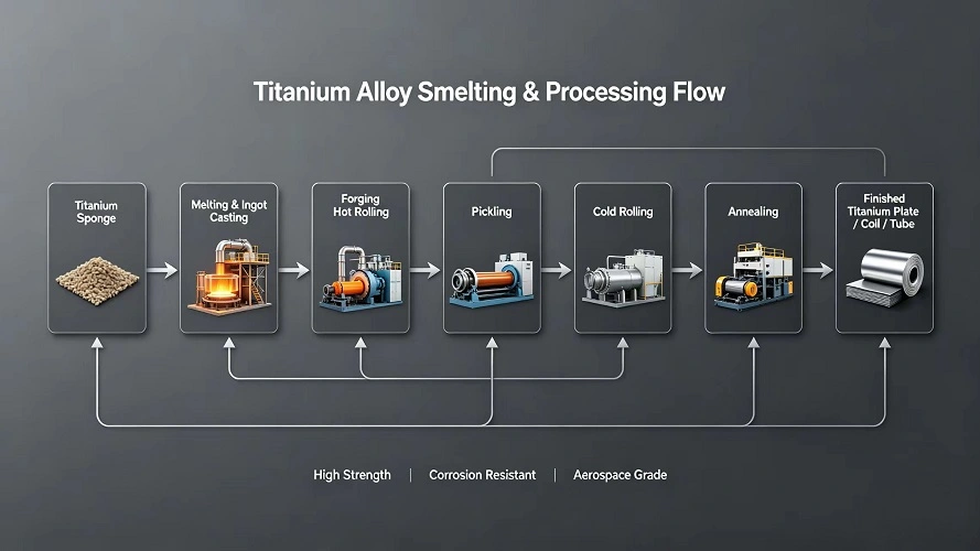 Titanium Manufacturing Process Flow