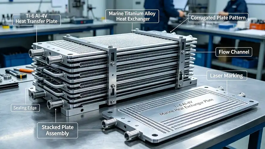  Ti Alloy Heat Exchanger Plate