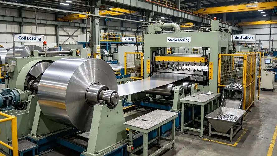 Titanium coil continuous feeding line Titanium coil continuous feeding line