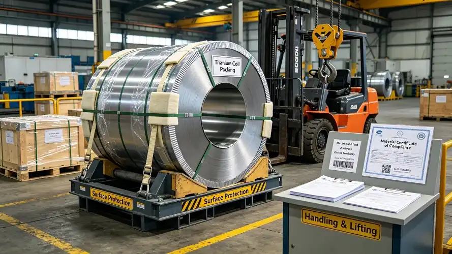 Coil packaging & material certification Coil packaging & material certification