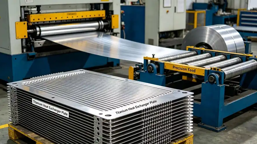 Titanium heat exchanger stamping line Titanium heat exchanger stamping line