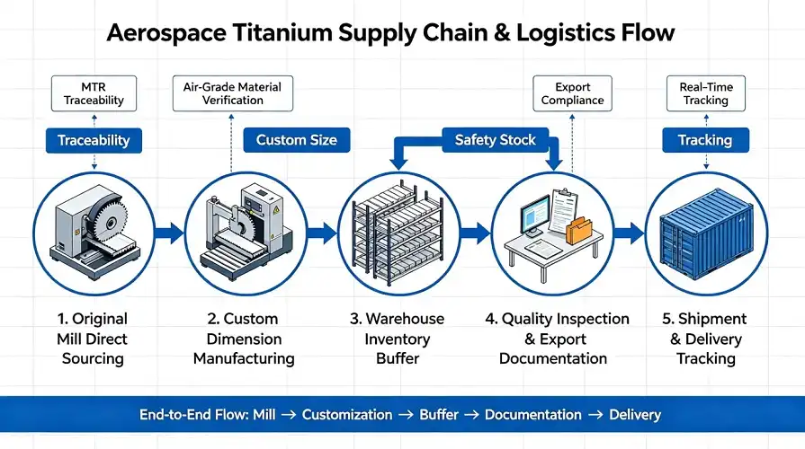 Titanium Supply Chain Flowchart Titanium Supply Chain Flowchart