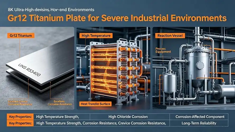 Gr12 Titanium Plate Harsh Industrial Application Gr12 Titanium Plate Harsh Industrial Application