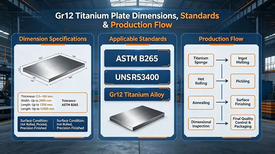 Titanium Plate Specifications & Production Flow