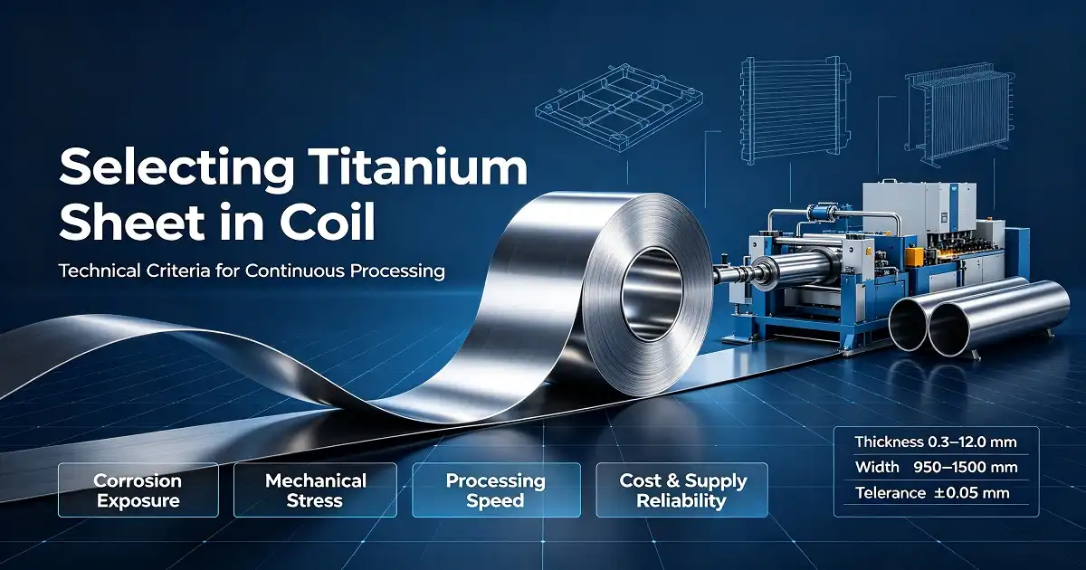 How to Choose Titanium Sheet in Coil for Continuous Processing