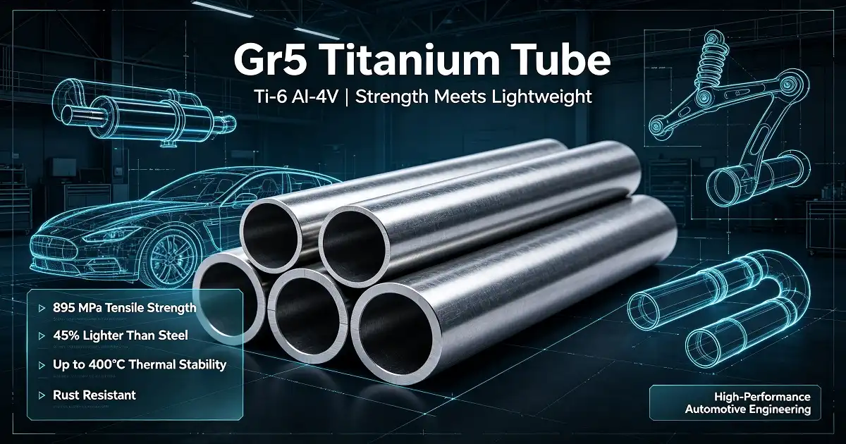 Gr5 Titanium Tube for Performance Automotive Engineering