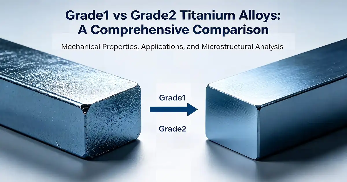 Difference between Titanium Grade 1 and Grade 2 Round Bar