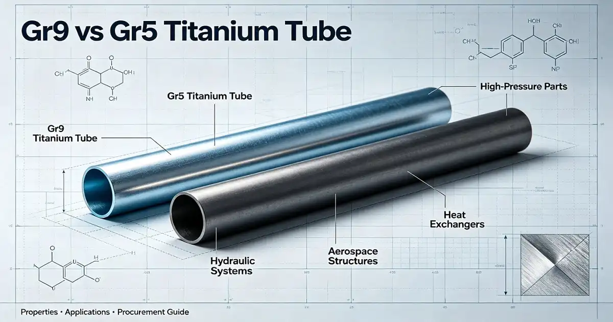 Gr9 Titanium Tube vs Gr5 Titanium Tube Differences