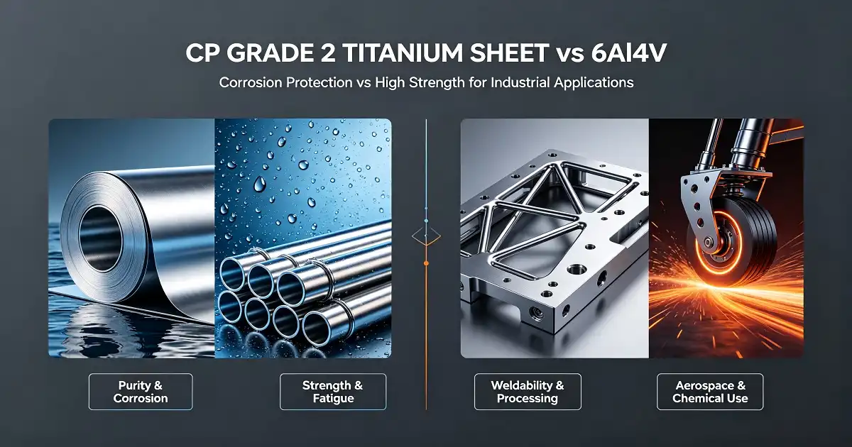 CP Grade 2 Titanium Sheet vs 6Al4V: Which Is Better for Industry?