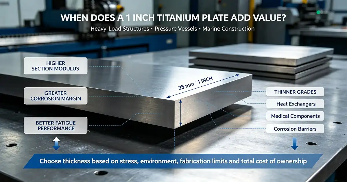 1 Inch Titanium Plate vs Thinner Grades: Which Is More Practical?