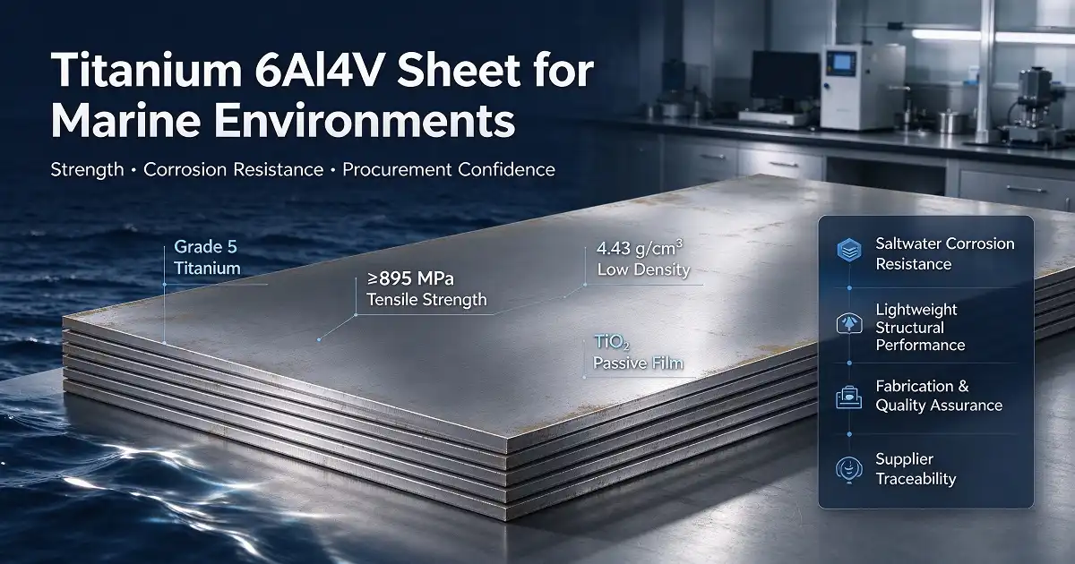 Best Titanium 6Al4V Sheet for Marine Applications