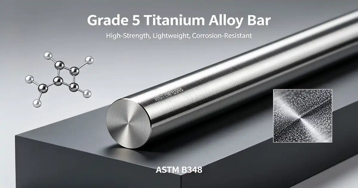 What are the physical properties of the titanium rod?