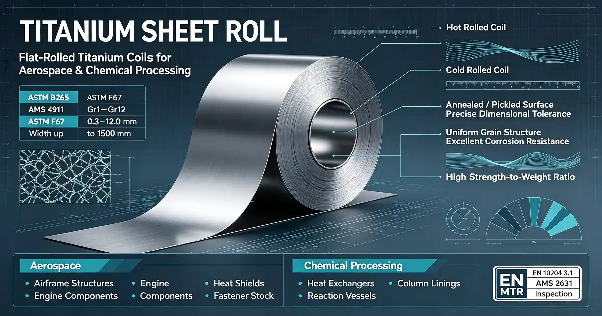 Titanium Sheet Roll Applications in Aerospace and Chemical Processing