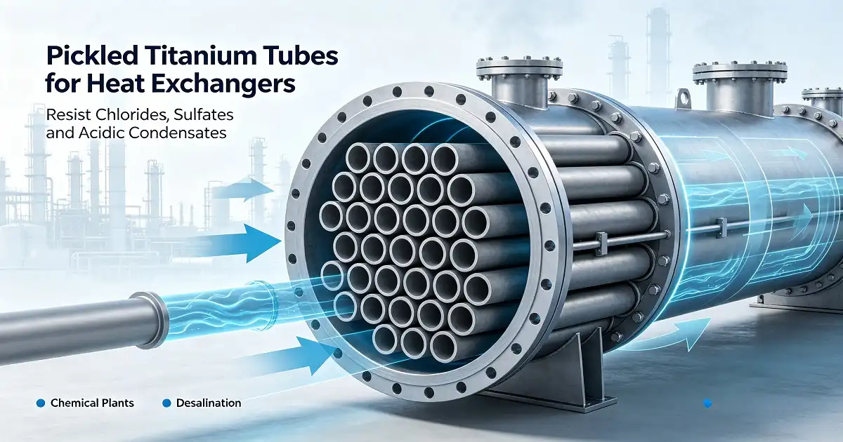 Pickled Titanium Tube for Heat Exchanger Applications