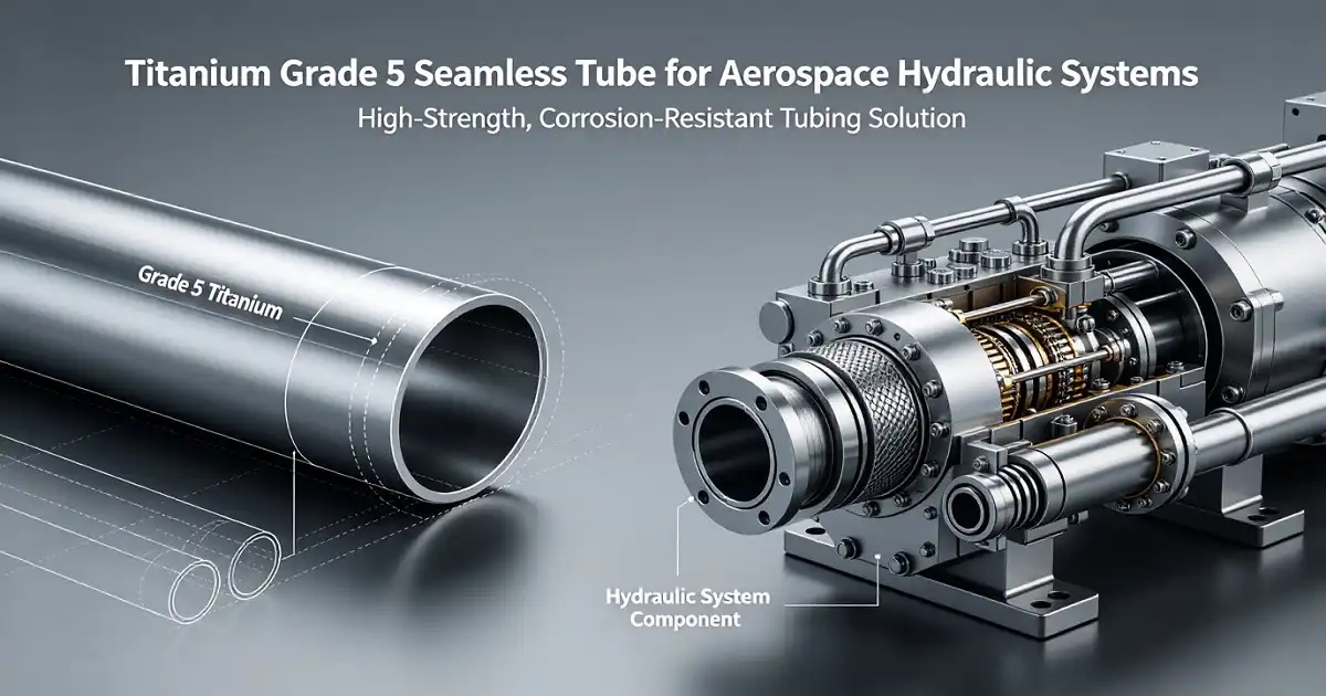 Titanium Grade 5 Seamless Tube for Aircraft Hydraulic Systems
