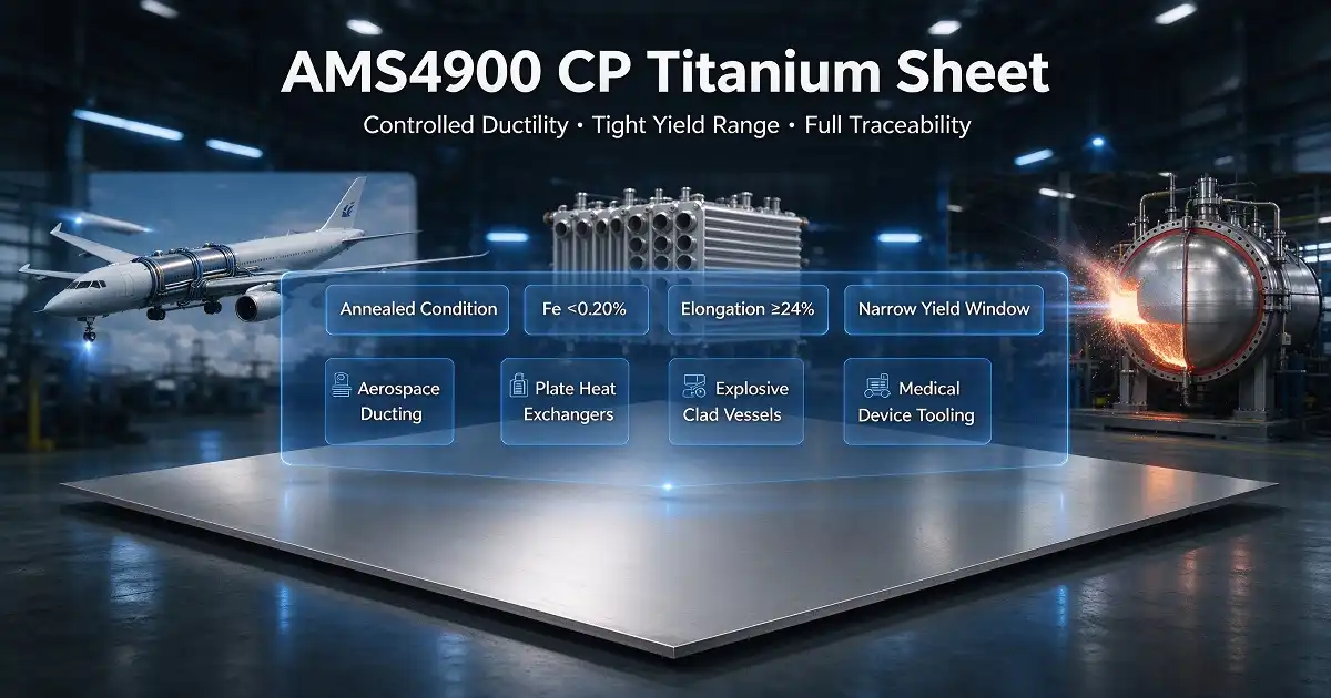 Which Applications Require Titanium Sheet AMS4900 Compliance?