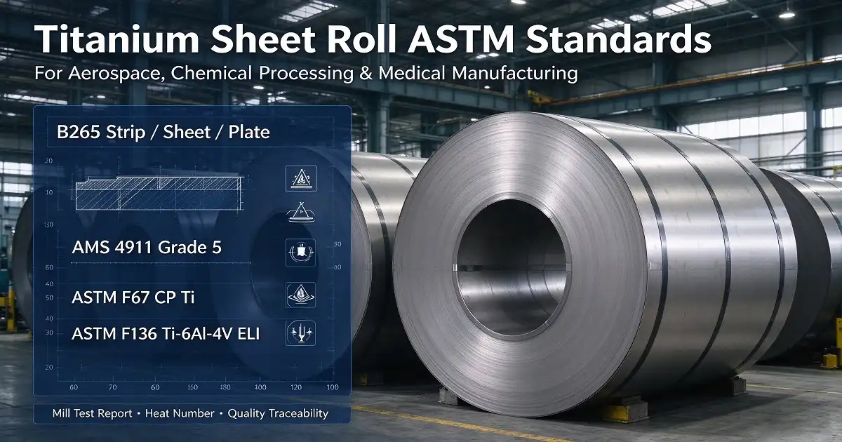 ASTM Standards for Titanium Sheet Roll Procurement