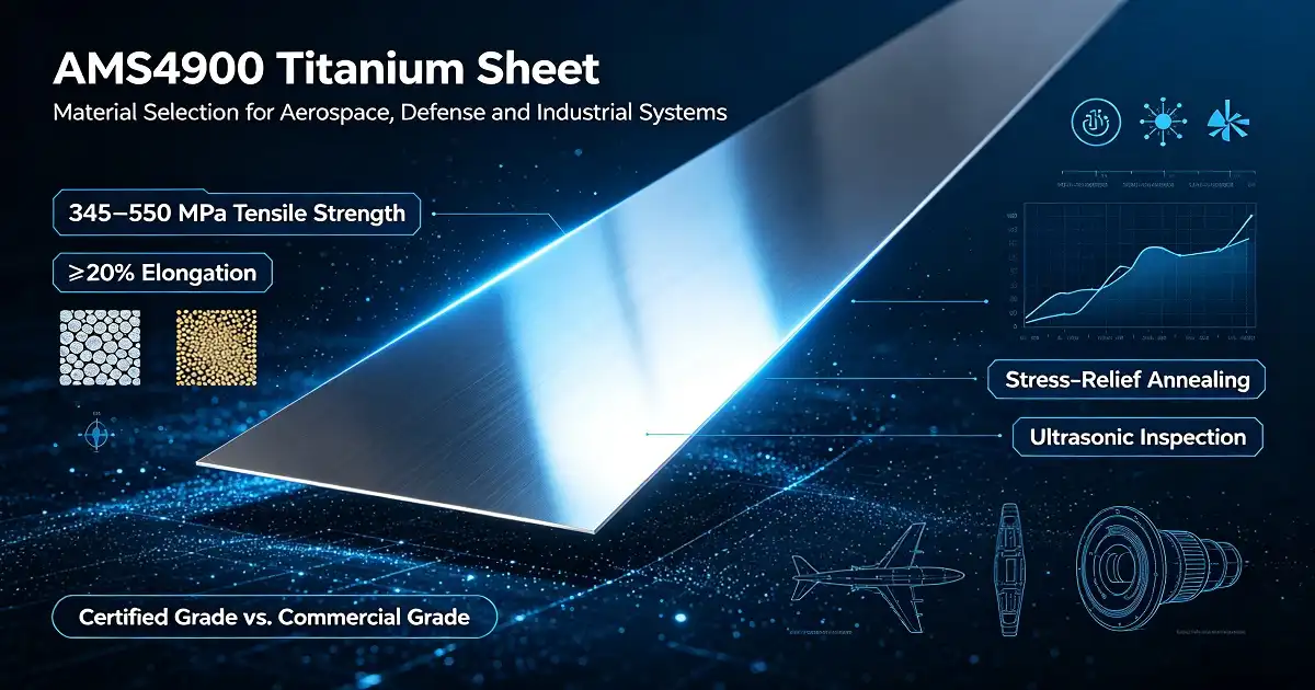 Titanium Sheet AMS4900 vs Commercial Grades: What Is the Difference?