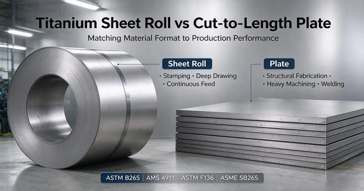 Titanium Sheet Roll vs Plate: Which Format Fits Your Project?
