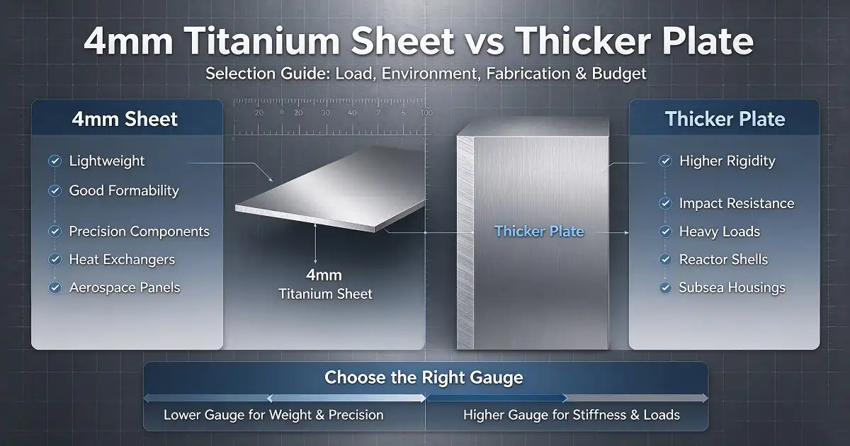 4mm Titanium Sheet vs Thicker Plate: Which Is Better for Your Project?