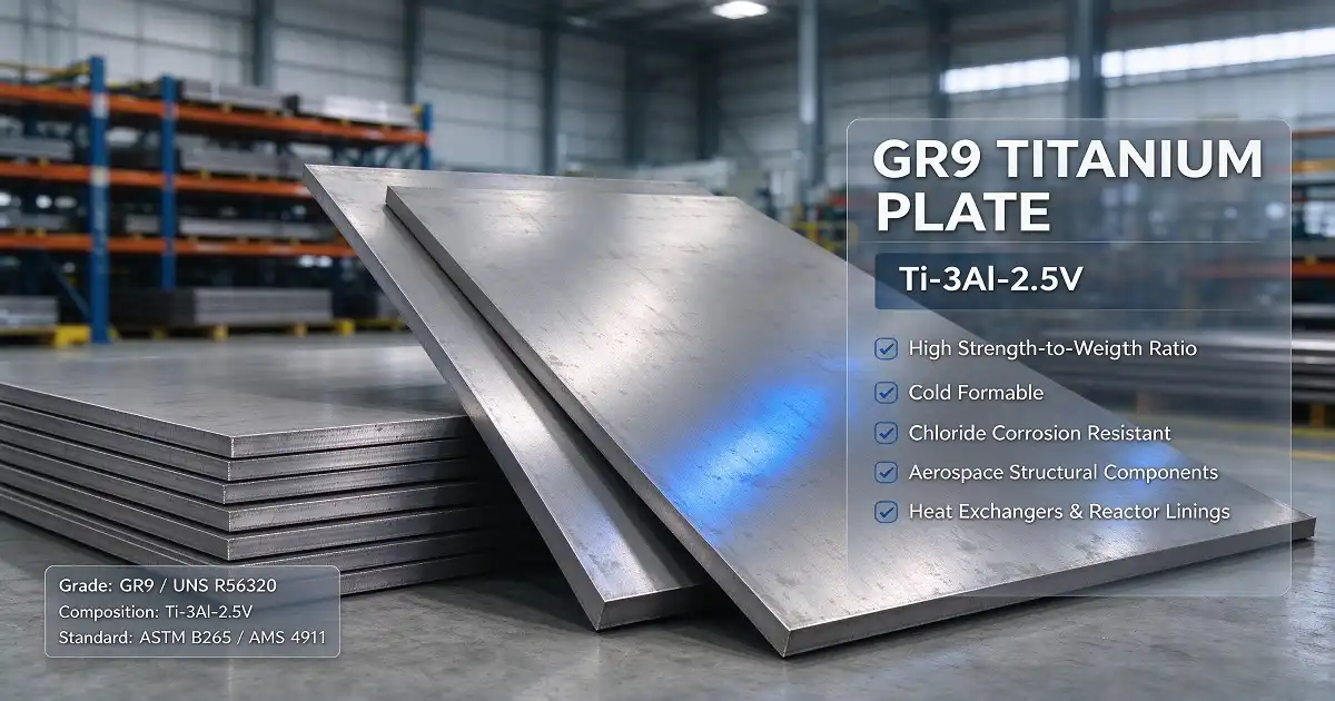 Why Gr9 titanium plate suits aerospace and chemical builds