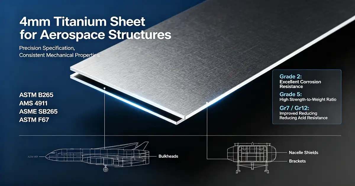 Titanium Sheet 4mm for Aerospace: Key Specifications Explained