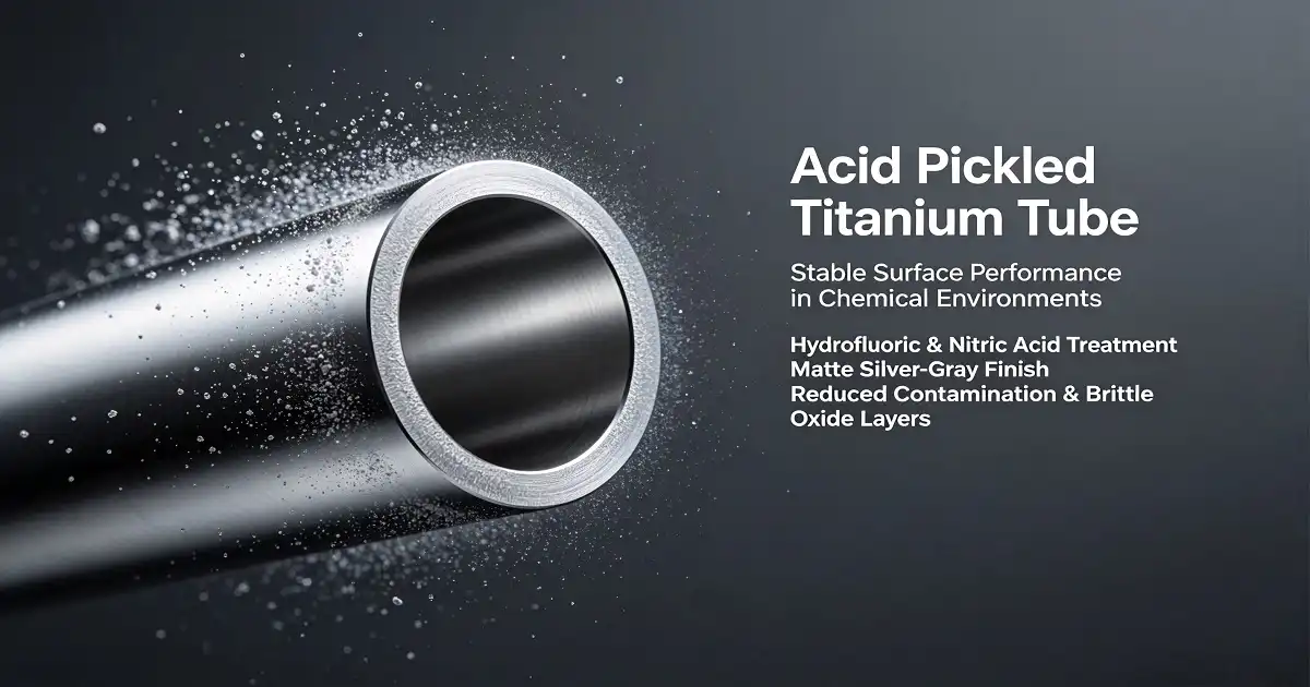 Why Use Acid Pickled Titanium Tube in Chemical Systems?