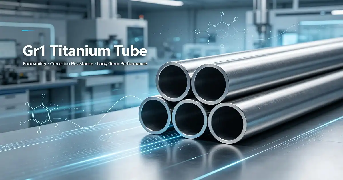Gr1 Titanium Tube with Excellent Corrosion Resistance