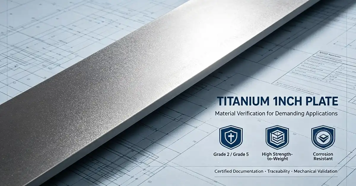 What Should Buyers Verify Before Ordering 1 Inch Titanium Plate?