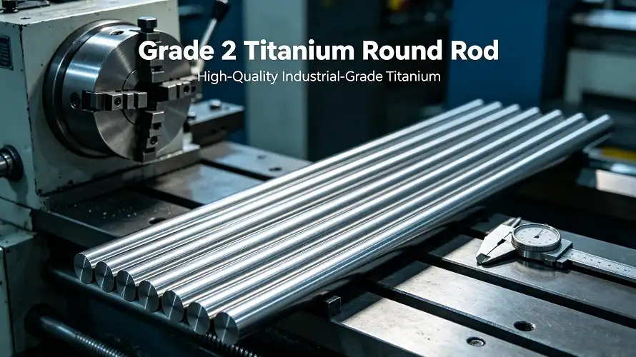 What is Grade 2 titanium round rod used for?