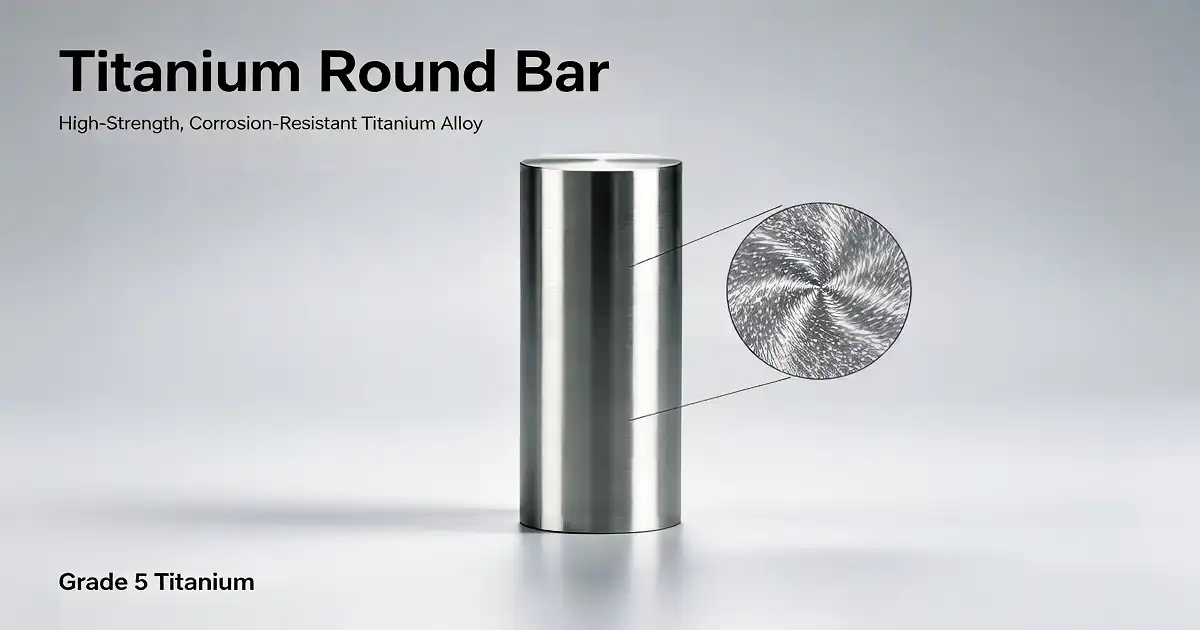 What raw materials are used to make a titanium round bar?