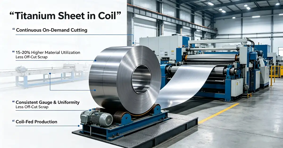 How Does Titanium Sheet in Coil Reduce Material Waste in Production?