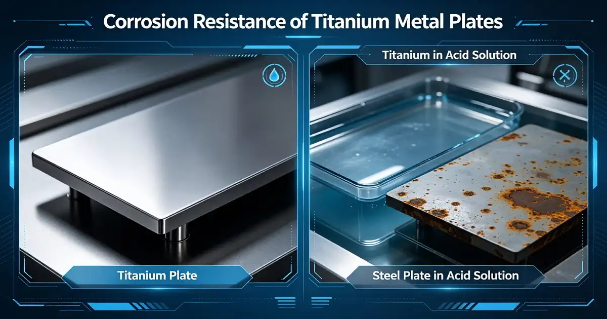 Why is the titanium metal plate Highly Corrosion Resistant?