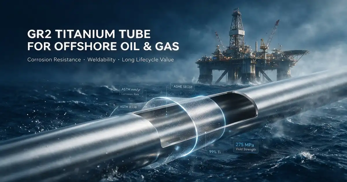 Gr2 Titanium Tube for Offshore Oil and Gas Projects