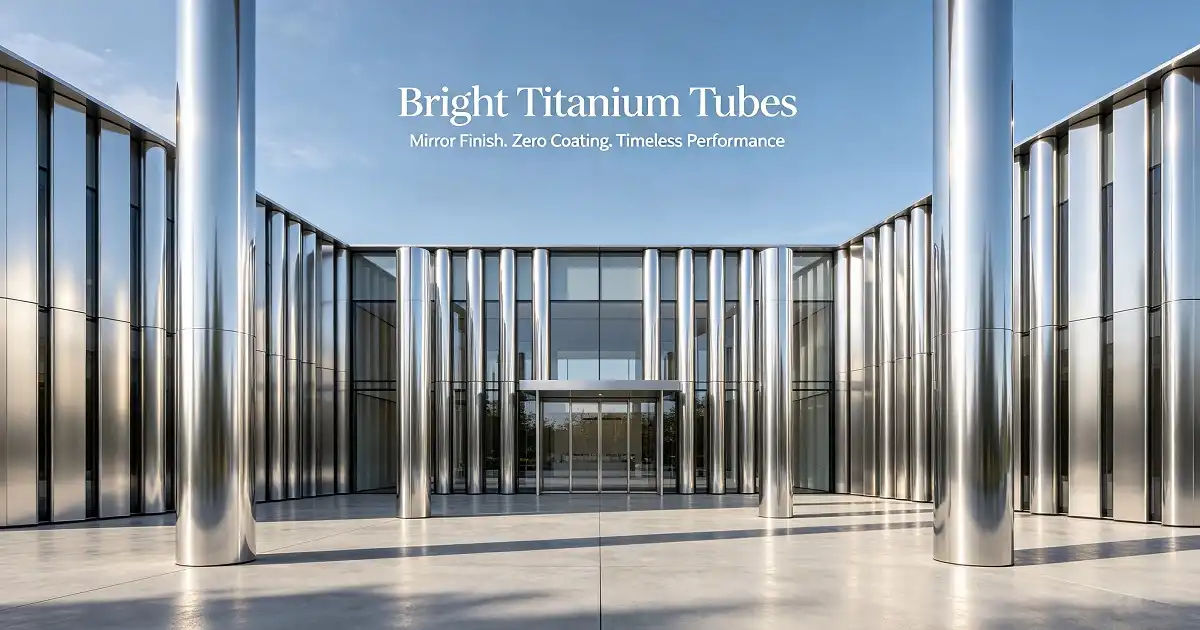 Bright Titanium Tube for High-End Architectural Applications