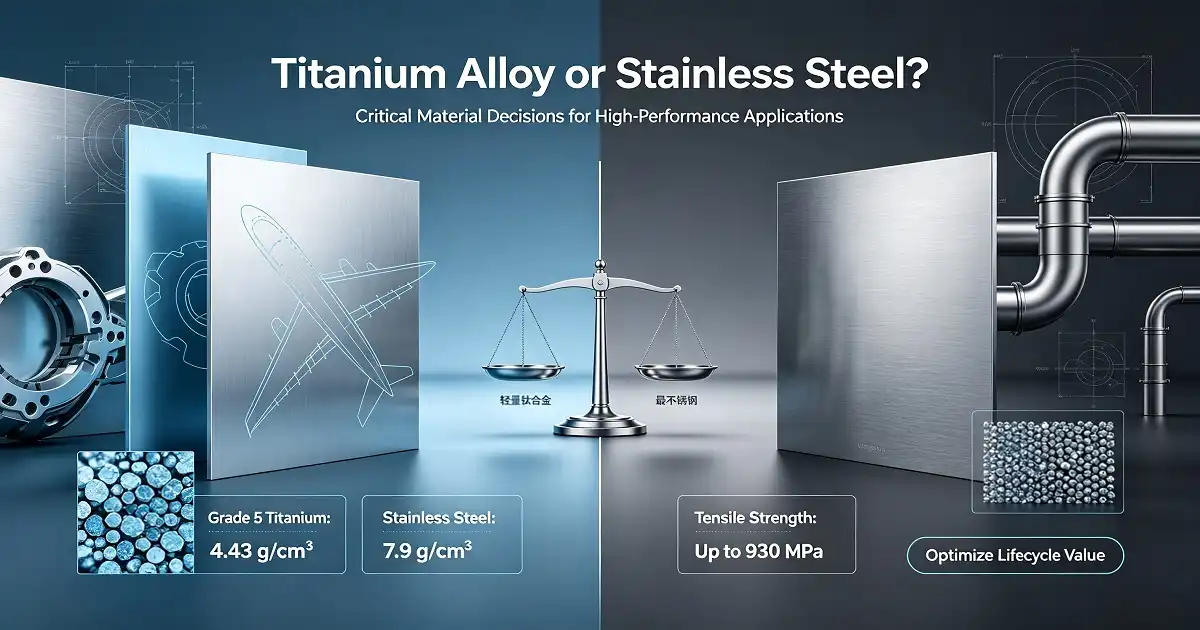 6Al4V Titanium Plate vs Stainless Steel: Which Performs Better?