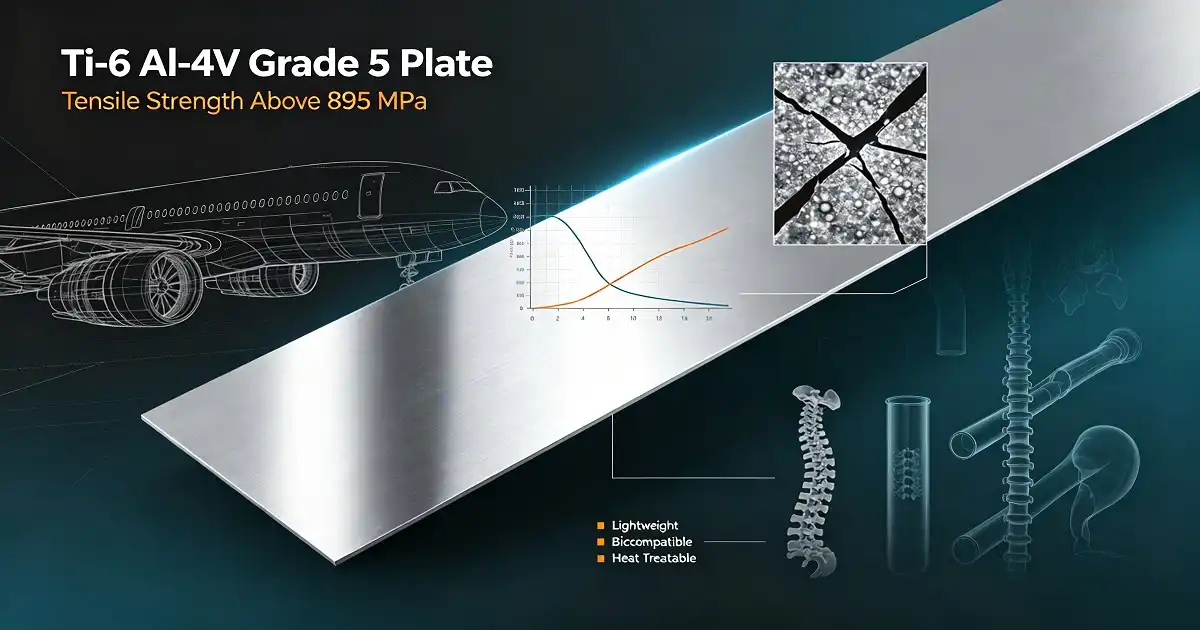 What are the Composition and Properties of the Ti-6Al-4V plate?