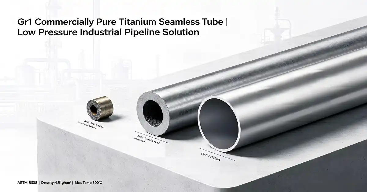 Gr1 Titanium Tube for Low-Pressure Industrial Pipelines