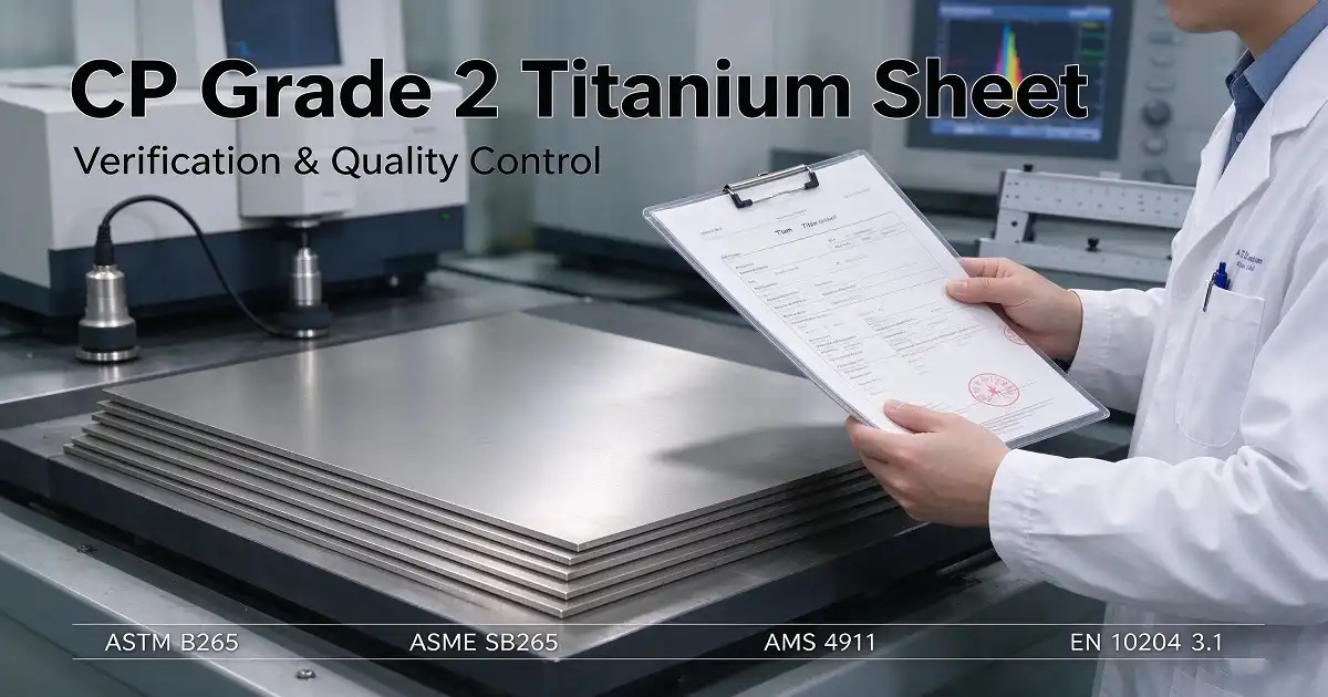 How to Verify CP Grade 2 Titanium Sheet Before Buying from a Supplier