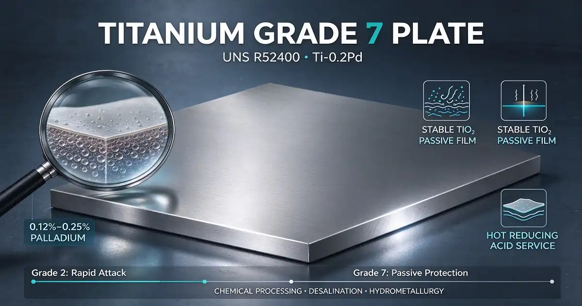 Why titanium grade 7 plate resists harsh acid environments
